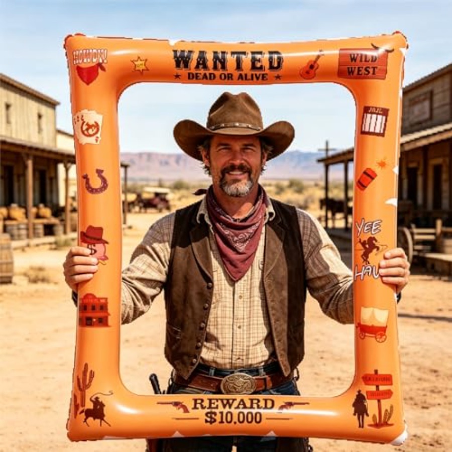 30PCS Western Cowboy Cowgirl P - Photo Booth Frame avaliação e preço