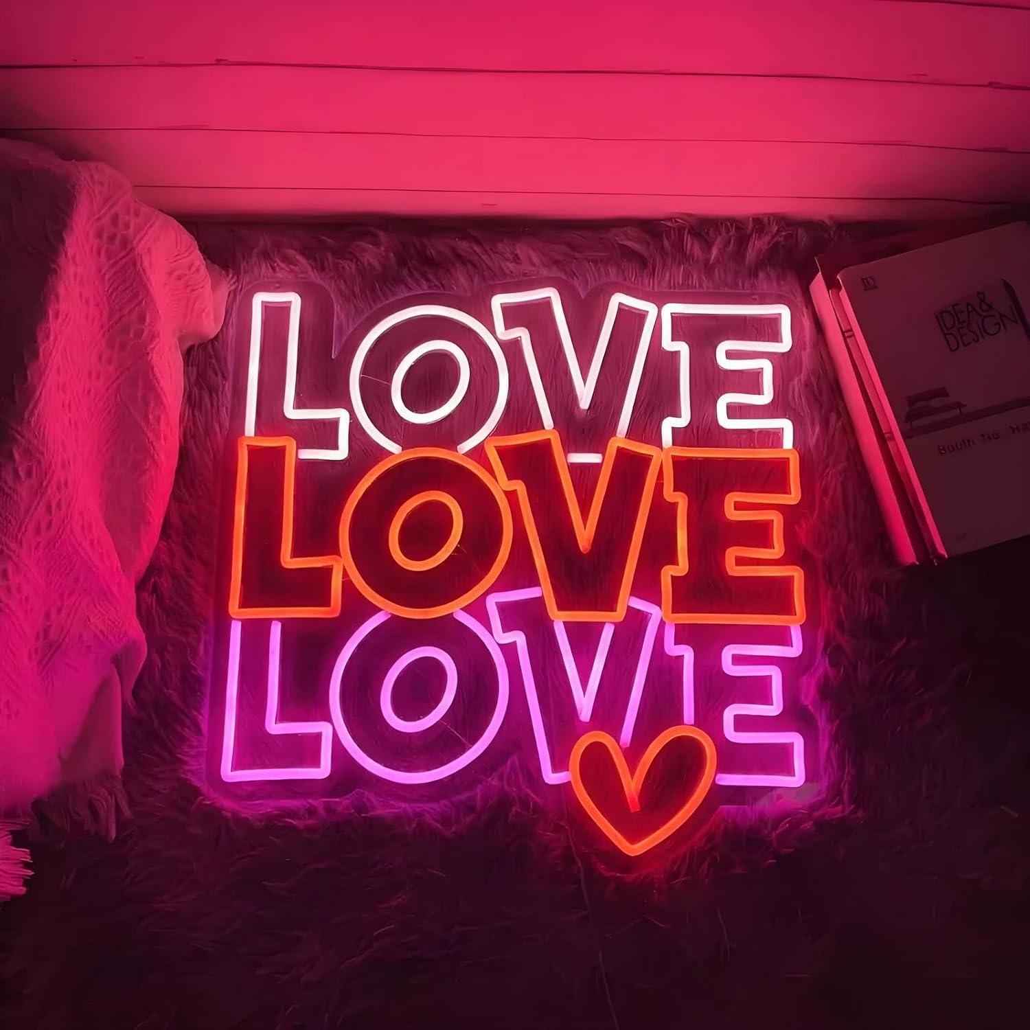 Love Neon Sign USB Dimmable LE - Neon Sign Party avaliação e preço