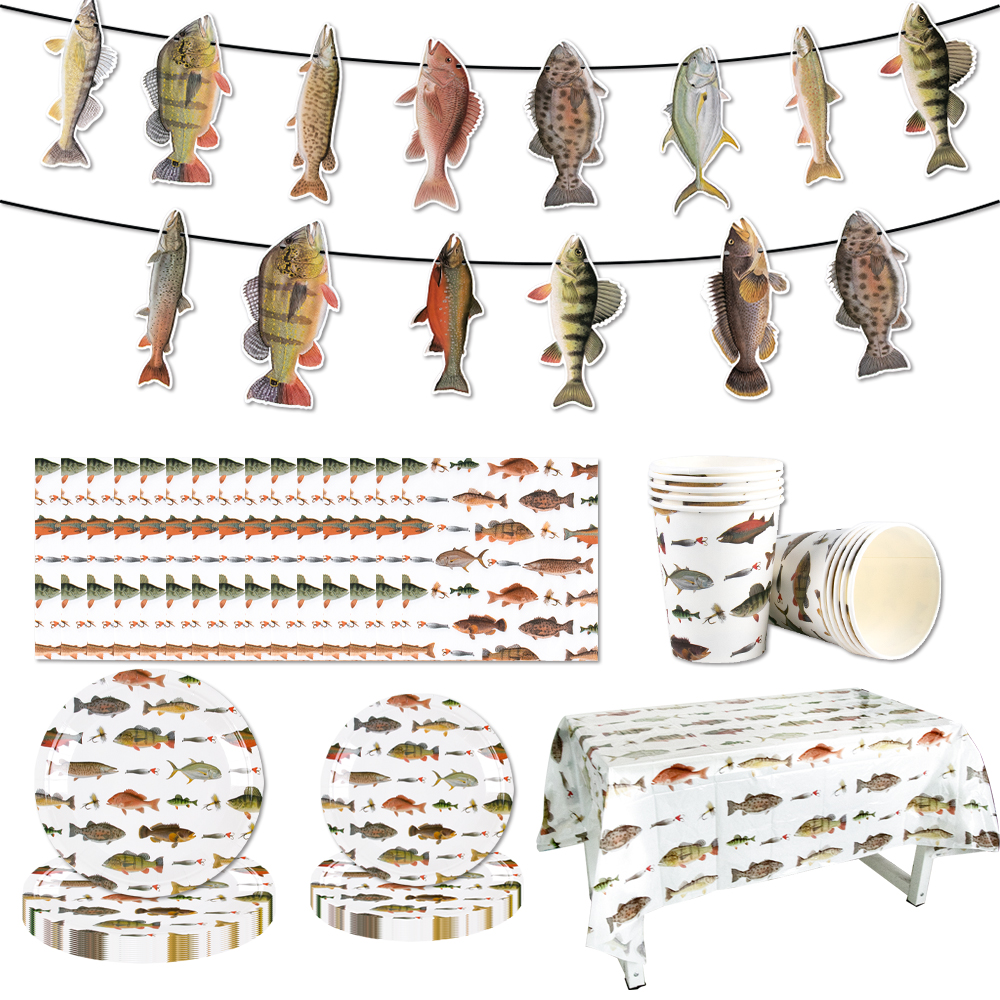 Fishing Themed Party Disposabl - Table Cloth Disposable avaliação e preço