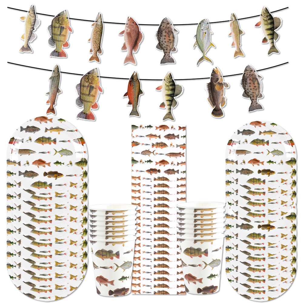 Fishing Themed Party Disposabl - Table Cloth Disposable avaliação e preço