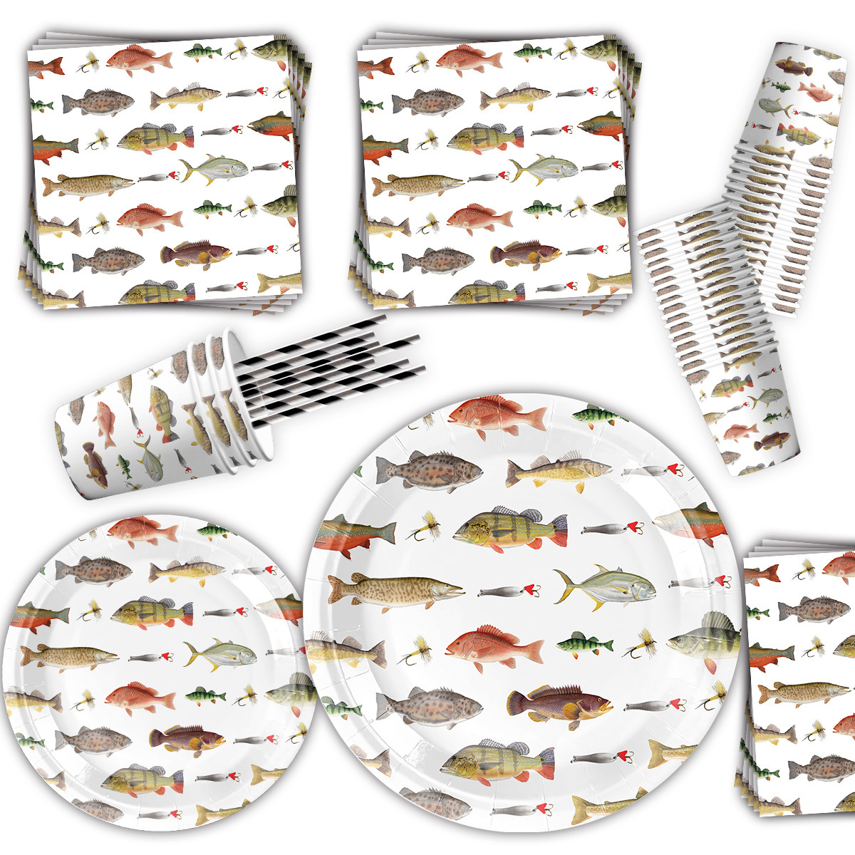 Fishing Themed Party Disposabl - Table Cloth Disposable avaliação e preço