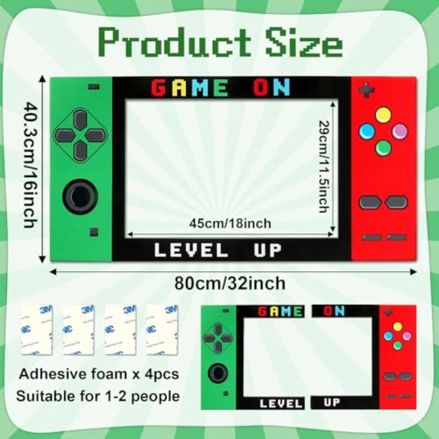 32 x 16 Foam Board Video Game  - Photo Booth Frame avaliação e preço