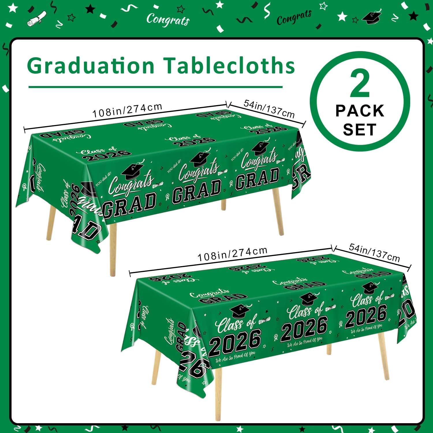 Graduation Decorations 2026, C - Table Cloth Disposable avaliação e preço