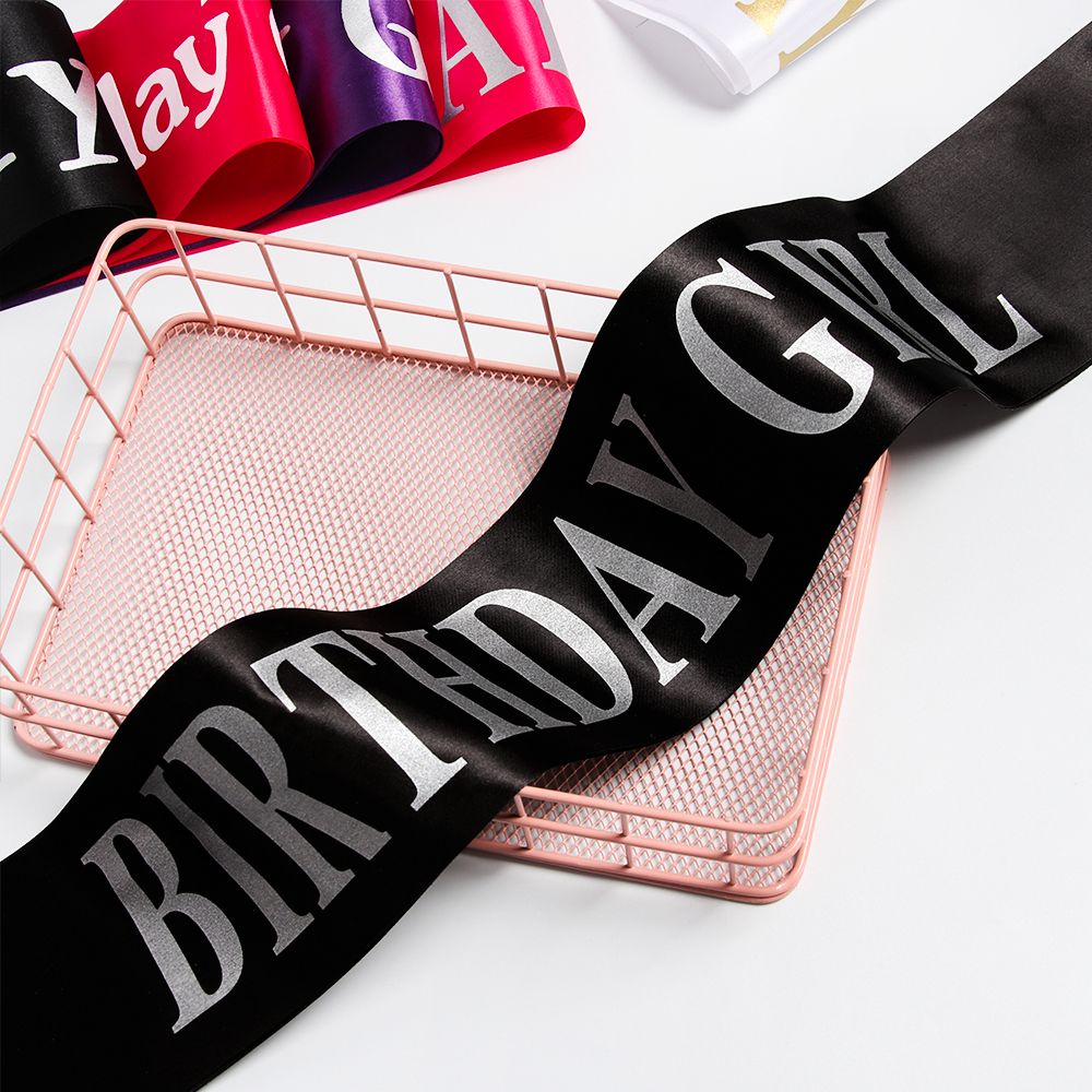 Birthday Girl Glitter Satin Sa - Birthday Sash Glitter avaliação e preço