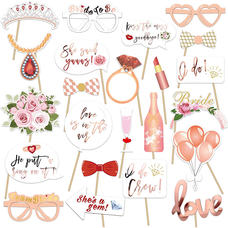 23pcs Team Bride to Be Paper P - Photo Booth Frame avaliação e preço