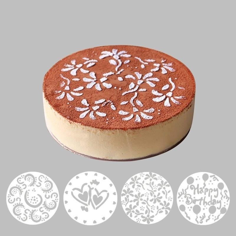 4Pieces/lot Cake Stencils Latt - Event Suppliers avaliação e preço
