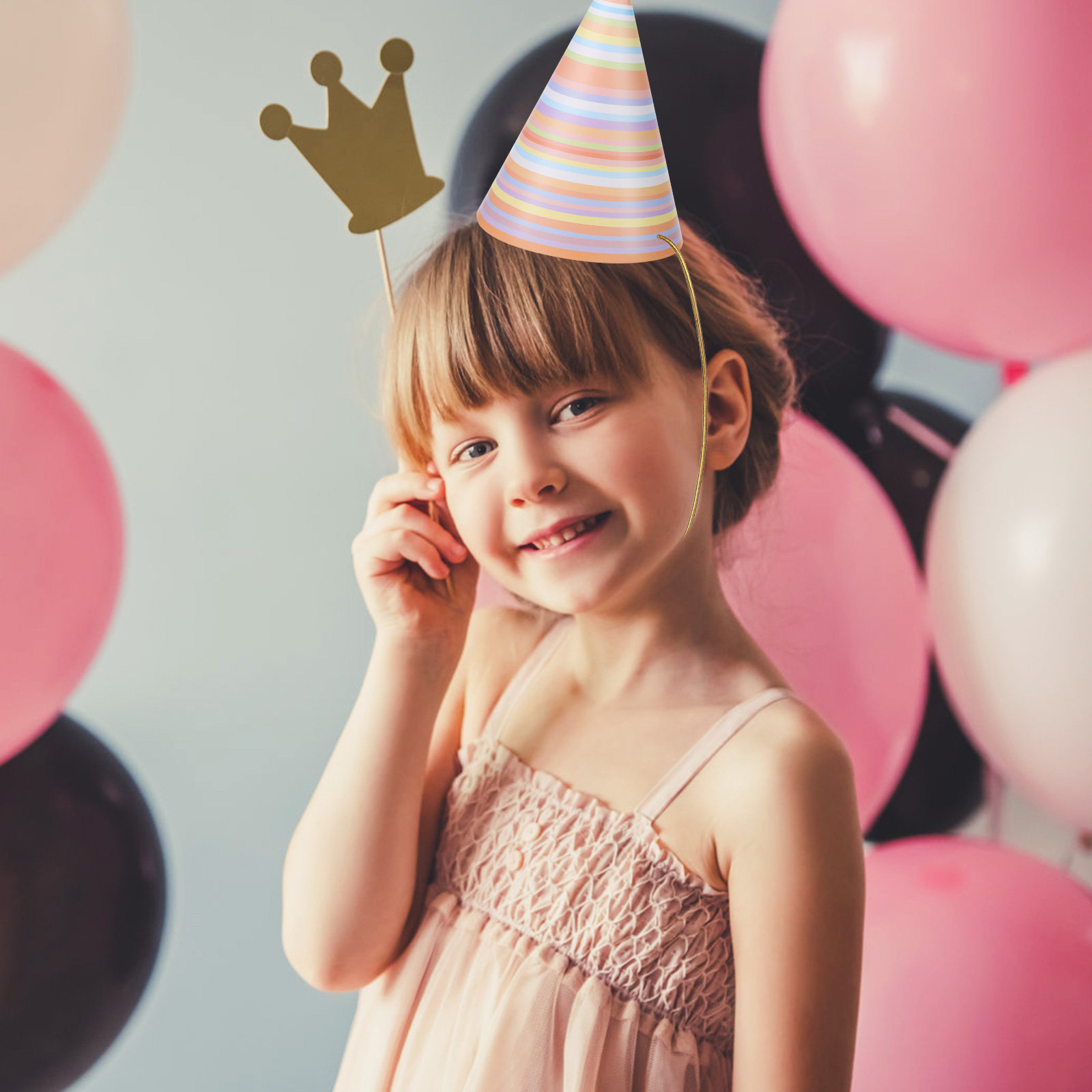 16Pcs Colorful Birthday Party  - Party Hat Cone avaliação e preço