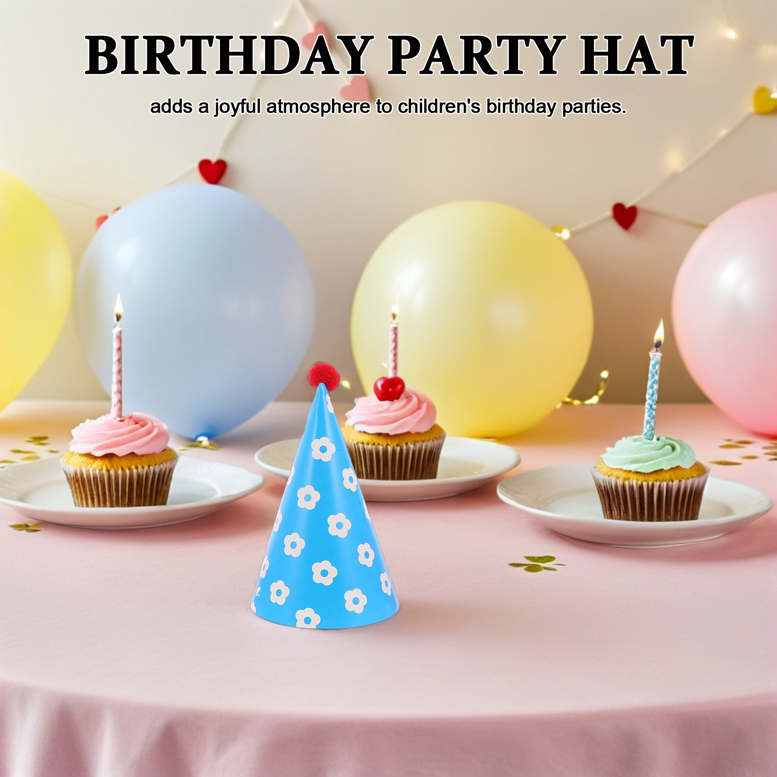 12Pcs Paper Birthday Hats Cone - Party Hat Cone avaliação e preço