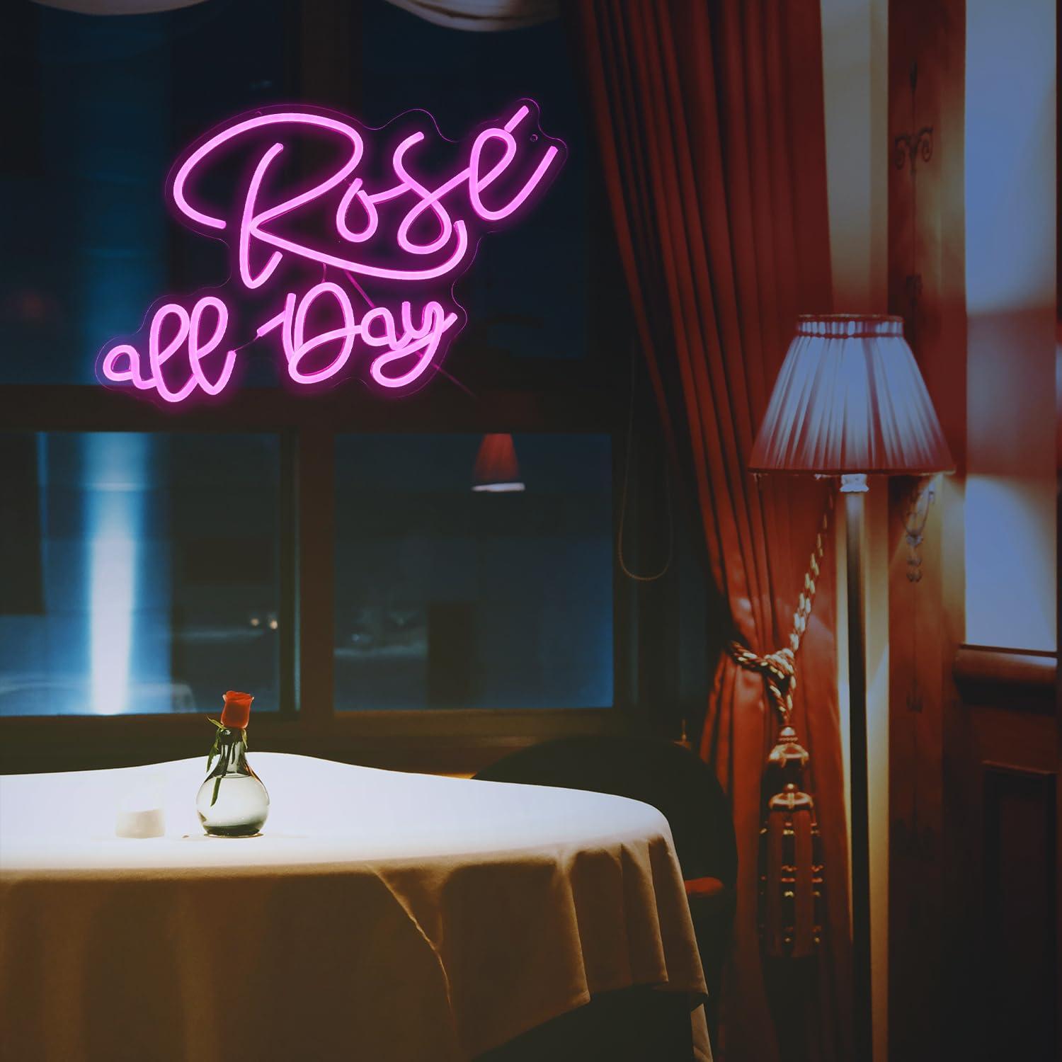 Rose All Day Neon Sign Dimmabl - Neon Sign Party avaliação e preço