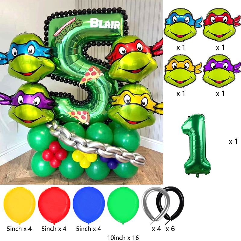 Ninja Turtles Themed Balloon A - Balloon Arch Kit avaliação e preço