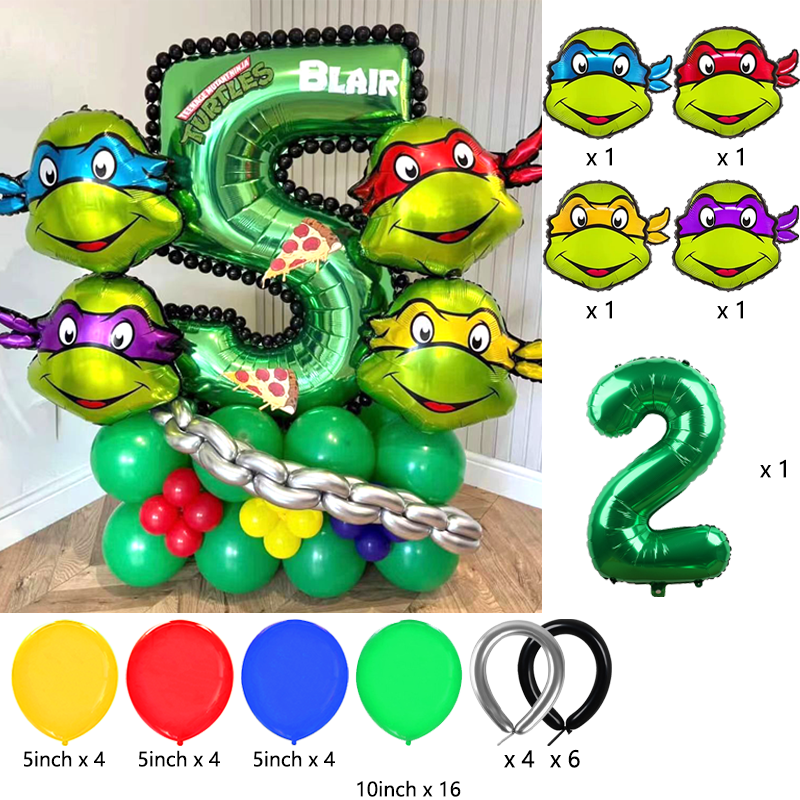 Ninja Turtles Themed Balloon A - Balloon Arch Kit avaliação e preço