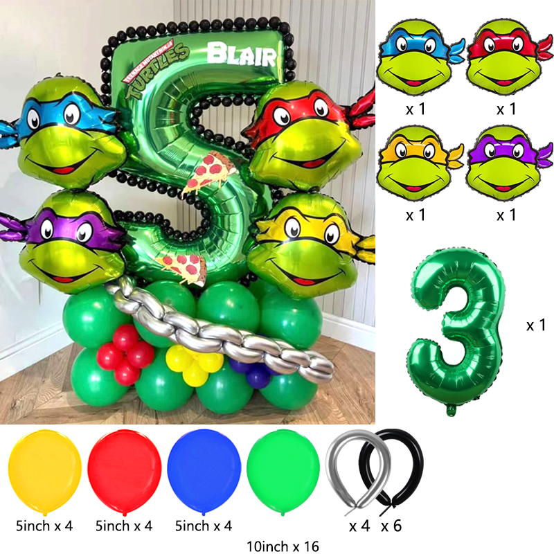 Ninja Turtles Themed Balloon A - Balloon Arch Kit avaliação e preço