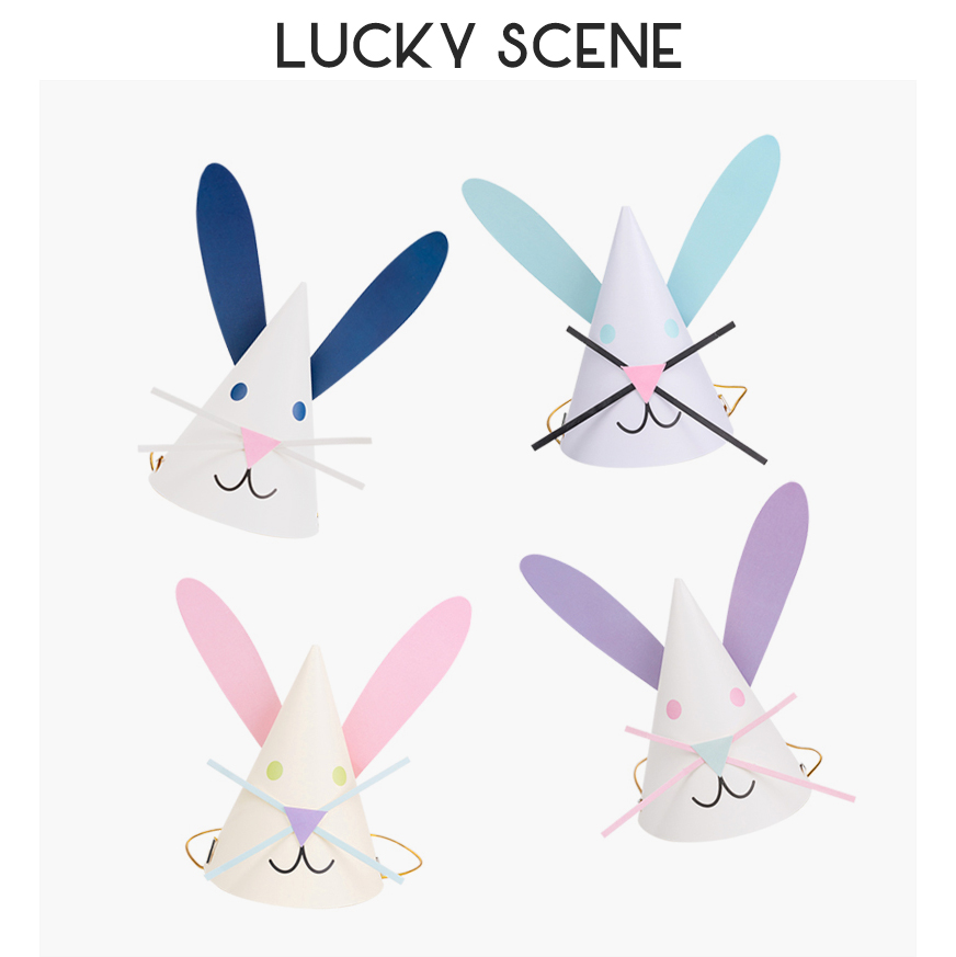 Bunny Ears Birthday Hat Cute B - Party Hat Cone avaliação e preço