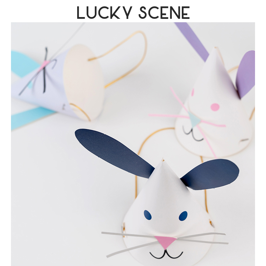 Bunny Ears Birthday Hat Cute B - Party Hat Cone avaliação e preço