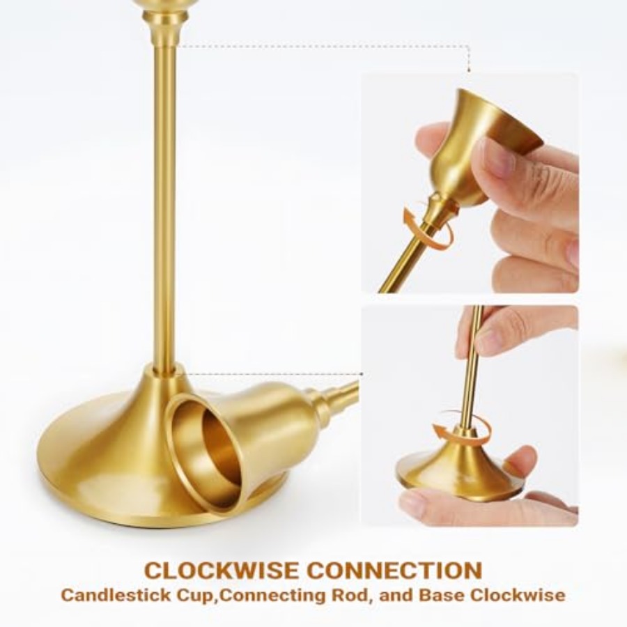 Taper Candle Stick Holder - 3P - Centerpiece Stick avaliação e preço