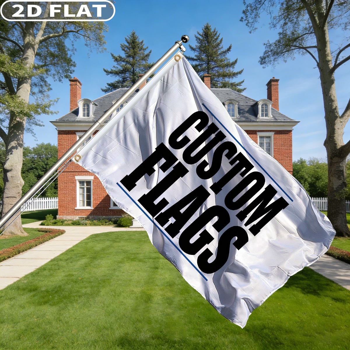1pc Custom Flag with Image/Log - Event & Party Supply Photos avaliação e preço