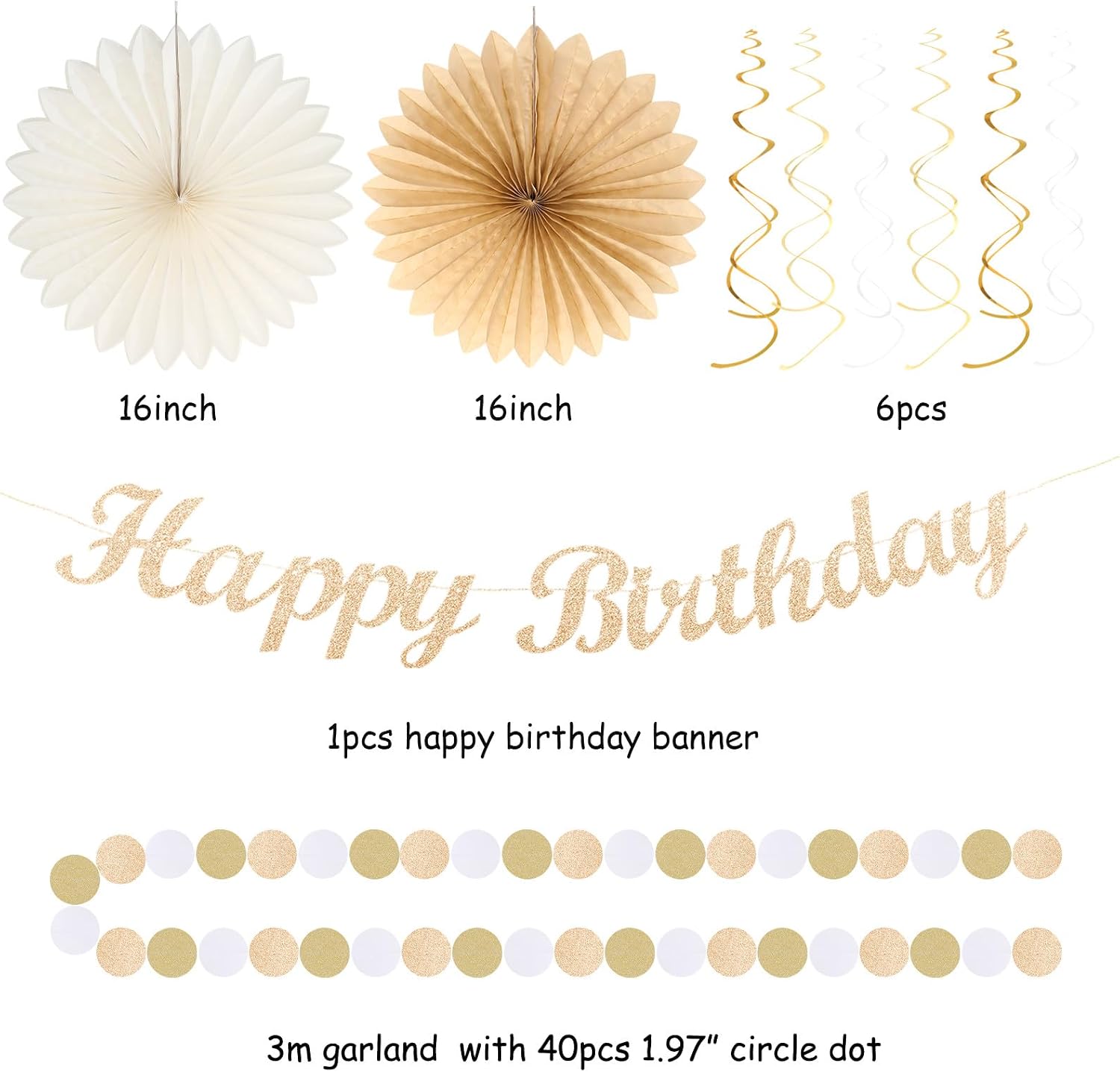 Virella Store Champagne-Gold B - Party Banner Gold avaliação e preço