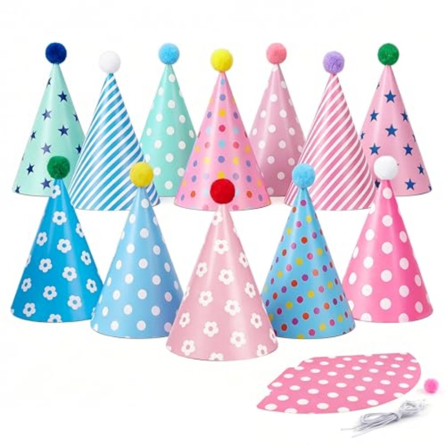 Beurio Pastel Party Hats for a - Party Hat Cone avaliação e preço