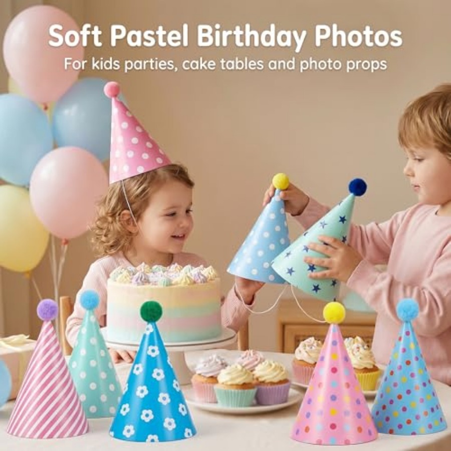 Beurio Pastel Party Hats for a - Party Hat Cone avaliação e preço
